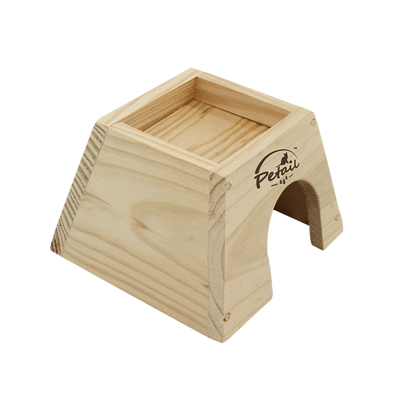 Solid wood rodent house 