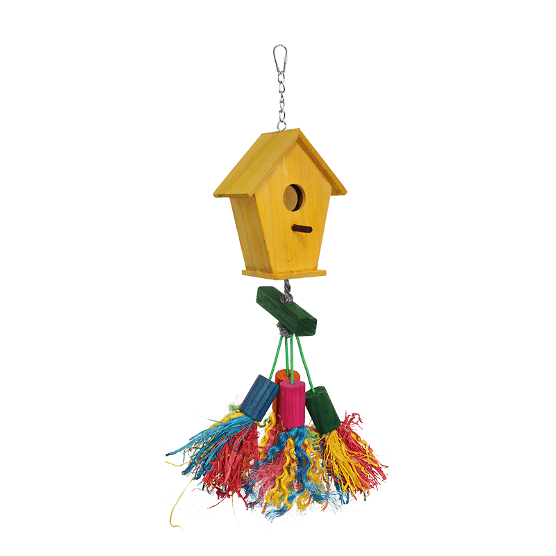 Bird House Pendant Toy with Fringe 
