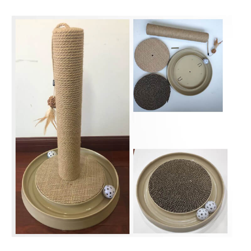 2in1 Cat Scratching Post with Playbox 