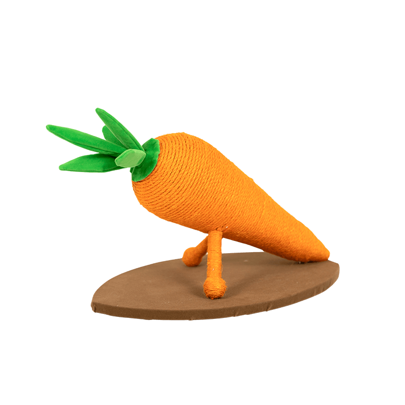 Press-up Carrot Cat Scratcher 