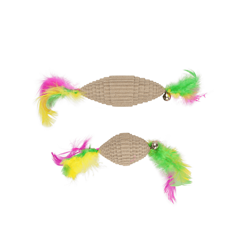 Rugby Feather Corrugated Toy 