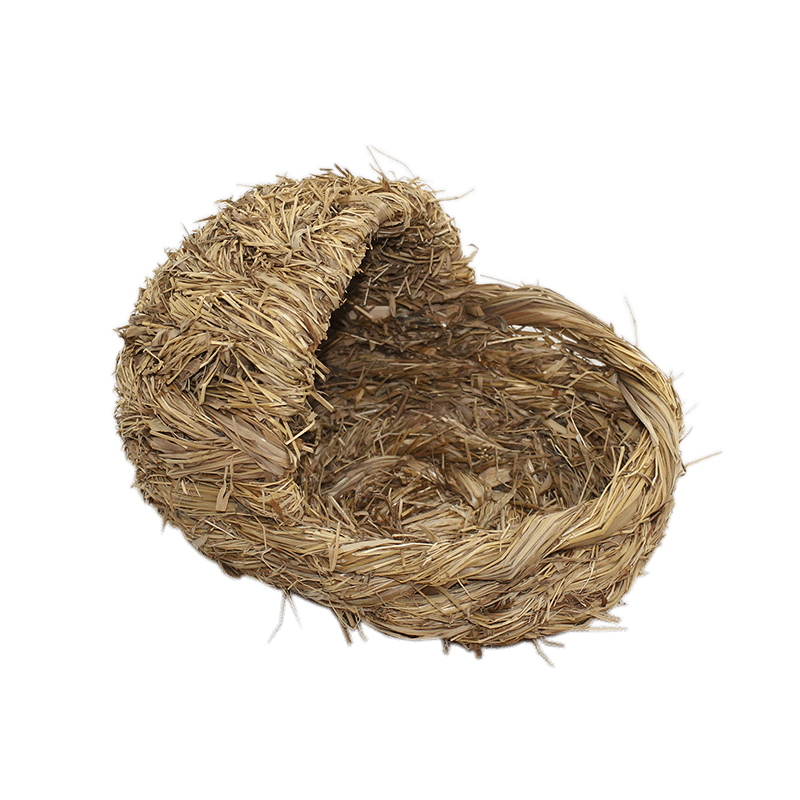 Natural warm grass small animal nest 