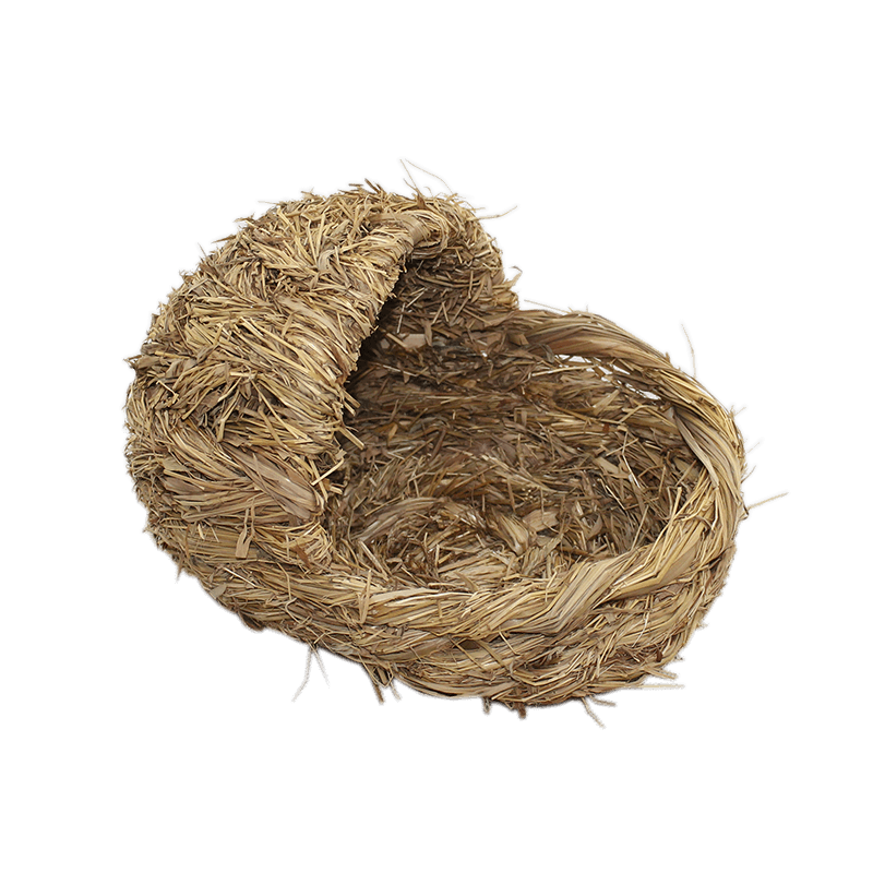 Natural warm grass small animal nest 