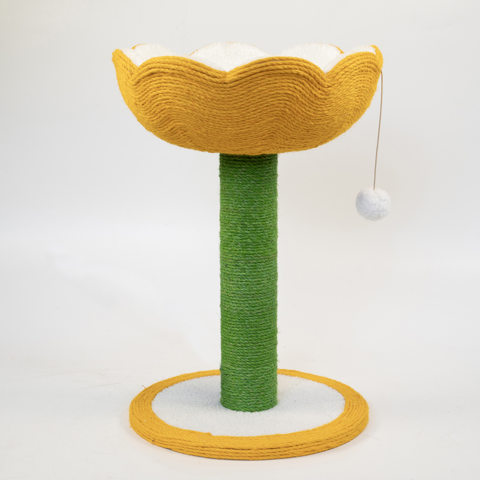 Flower Shape Cat Scratcher And Nest